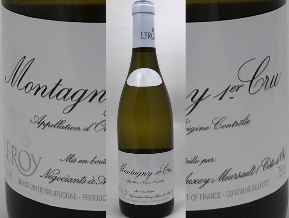 Montagny Blanc 1er Cru 2015 Leroy S.A. btl.
