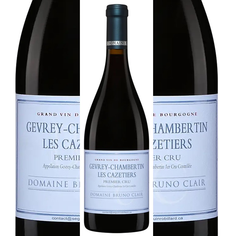 Gevrey Chambertin- Les Cazetiers- 1er Cru 2015 Bruno Clair btl.