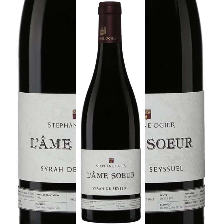 Syrah de Seyssuel L'Ame Soeur 2014 Stéphane Ogier btl.